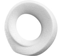 LEONARDO HOME Oggetto 059010 Objet en céramique élégant Décoration Moderne avec atmosphère rafraîchissante Forme Ronde Attire Les Regards Fait Main Hauteur 17 cm Blanc