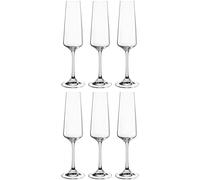 LEONARDO HOME Paladino 066309 Lot de 6 verres à champagne à pied tiré lavables au lave-vaisselle 220 ml