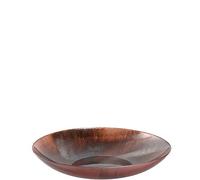 LEONARDO HOME Poesia 050637 Bol décoratif en Verre Rond, Design avec Surface Scintillante, Fait à la Main, Hauteur 6,5 cm, Ø 39,5 cm, Rose