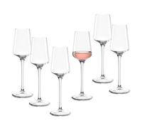 LEONARDO HOME PUCCINI 069607 Lot de 6 verres à pied en verre à pied Design intemporel Forme fine Pour grappa et digestif Aspect moderne Passe au lave-vaisselle Son 120 ml