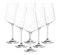 LEONARDO HOME Puccini Gastro Edition Lot de 18 verres à vin blanc calibrés avec graduation de 0,2 l et 0,1 l - Ligne auxiliaire, remplissage à plein bord 560 ml, verres normalisés pour hôtel et