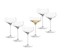 LEONARDO HOME PUCCINI Lot de 6 coupes à champagne • Verre à cocktail • Verre à champagne • Forme classique • Design élégant • Idéal pour l'apéritif et le dessert • Passe au lave-vaisselle • 350 ml