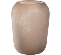 LEONARDO HOME Trogolo 033203 Vase élégant pour autruches, pour Fleurs et Branches, esthétique Naturelle dans des Tons de Terre Doux, Design Authentique et Polyvalent, Hauteur 22 cm, Beige