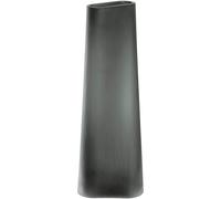 LEONARDO HOME TURNO 055265 Vase en Verre Gris avec Surface Mate Aspect Moderne Design Simple pour Le Salon Vase à Fleurs Individuelles Hauteur 42 cm Gris