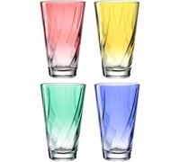 Lot De 4 Verres Colorés 300ml - Leonardo - Multicolore -