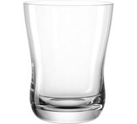 LEONARDO HOME Vita 054496 Lot de 6 verres à eau lavables au lave-vaisselle, gobelets ergonomiques et de qualité supérieure en verre élégants et modernes, adaptés à un usage quotidien, 360 ml