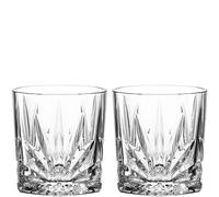 LEONARDO Il Mondo Old Fashioned Lot de 2 verres à whisky, aspect facette, finition de qualité supérieure, contenance 220 ml, passent au lave-vaisselle, 2 verres à whisky transparents