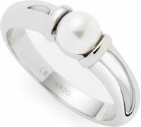 Leonardo Jewels Anneau Almina, anneau de doigt, bijoux de doigt, taille 19, acier inoxydable, argent, 023540