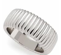 Leonardo Jewels Ariba 023189 Bague en acier inoxydable pour femme Argenté Compatible avec collier et créole de la série Taille 19 Bijoux Cadeau pour femme, Acier inoxydable, Aucune pierre précieuse