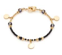 Leonardo Jewels Armband Cesira Clip & Mix, Armschmuck, Modeschmuck, Edelstahl IP gold, Glasperlen, 018305