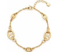 Leonardo Jewels Armband gold Herma, Schmuckarmband, Armkette, Modeschmuck, Edelstahl, Glas, Zirkonia, 024297