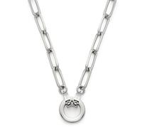 Leonardo 019746 Estrella Clip&Mix Collier pour femme en acier inoxydable argenté 45 cm, taille unique, Acier inoxydable