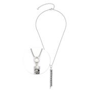 Leonardo Jewels Collier Atura pour femme en acier inoxydable avec zircons de couleur argent avec fermoir mousqueton, longueur : 42 cm, 024316, 42 cm, Cristal, Zircone cubique