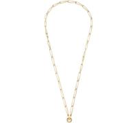 Leonardo Jewels Collier Consenza pour femme en acier inoxydable de couleur or avec fermoir mousqueton, longueur : 70 cm, 024443, 70 cm, Acier inoxydable, Pas de gemme