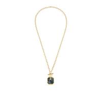 Leonardo Jewels Collier Lira, chaîne, bijoux de cou, bijoux fantaisie, acier inoxydable, anthracite, 022172