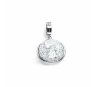 Leonardo Jewels Darlins Anhänger Snowball, Clip-Verschluss, Charm, Raute, Edelstahlanhänger, Kettenanhänger, Armbandanhänger, Weiß, 011283