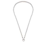 Leonardo Jewels Halskette Signora Darlins, Edelstahlkette, Kette, Schmuck, Edelstahl, Imitationsperle, Weiß, 60 cm, 016751