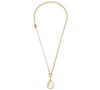 Leonardo Jewels Larissa 022878 Lot de 3 colliers en perles de verre avec chaîne d'ancre en acier inoxydable Doré Clip & Mix 65 cm, 65 cm, Acier inoxydable, Pas de gemme