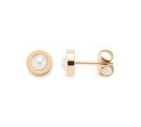 Leonardo Jewels Ohrstecker Isa Sommer Special gold/weiß 2er Set, Schmuckstecker, Ohrring, Edelstahl, Gold, 022877