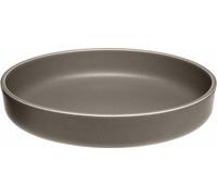 Leonardo Keramikteller Tief ROMA, Teller, Speiseteller, Pastateller, Keramik, Taupe, 20 cm, 027923