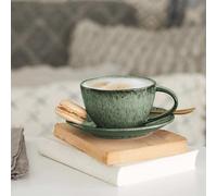 Leonardo Keramikuntertasse MATERA, Untertasse, Untere, Keramik, Grün, 15 cm, 018593