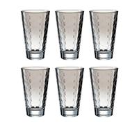 Leonardo Lot de 6 verres à eau, à jus, à eau, 300 ml, gris