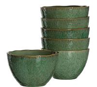 LEONARDO HOME Matera 018540 Lot de 6 bols en céramique Vert