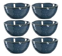Leonardo Matera 018582 Lot de 6 bols à dessert en céramique Bleu Ø 12 cm 380 ml