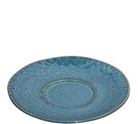Leonardo Matera 018592 Soucoupe en grès passant au lave-vaisselle pour tasses Matera 1 soucoupe en céramique Bleu Ø 15 cm