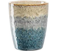 Leonardo Matera Tasse à café en céramique - Capacité : 300 ml - Fait main - Passe au micro-ondes - Passe au lave-vaisselle - 1 pièce - Beige/anthracite/bleu