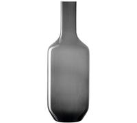 Leonardo Milano 041746 Vase en verre teinté gris, fabriqué à la main, design moderne, hauteur : 64 cm