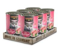 LEONARDO Nourriture Humide [6x400g Pure volaille] | Nourriture Humide sans céréales pour Chats | Nourriture Humide complète en boîte