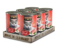 LEONARDO Nourriture Humide [6x400g Riche en bœuf] | Nourriture Humide sans céréales pour Chats | Nourriture Humide complète en boîte