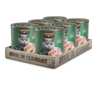 LEONARDO Nourriture Humide [6x800g Riche en Canard] | Nourriture Humide sans céréales pour Chats | Nourriture Humide complète en boîte