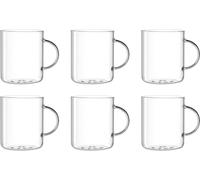 Leonardo Novo Teeglas 6er Set, Tee Tasse, Teetasse, Becher, Hitzebeständig, Glas, 400 ml, 14665