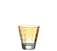 Leonardo Optic 025897 Verre à eau, 1 pièce, passe au lave-vaisselle, gobelet coloré en verre à jus, jaune, 215 ml