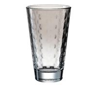Leonardo Optic 025899 Verre à long drink lavable au lave-vaisselle, gobelet coloré en verre à jus, gris, 300 ml