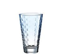 Leonardo Optic 025900 Verre à long drink, passe au lave-vaisselle, gobelet coloré en verre à jus, bleu clair 300 ml