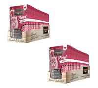 LEONARDO pâtée pour Chat bœuf Pur, 2×16 sachets 85 g, sans céréales | 70 % bœuf monoprotéine, sans sucres ajoutés ni céréales. Idéal chats sensibles Sachets fraîcheur 85 g pour portions faciles.