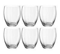 Leonardo Poesia 069170 Lot de 6 verres à eau, lavables au lave-vaisselle, en verre, à jus, 380 ml, transparents