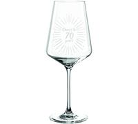 Leonardo Puccini Verre à vin 560 ml avec gravure Cheers to 70 ans - Cadeau 70e anniversaire - Idée cadeau pour anniversaire, mariage, jubilé, fête - pour femmes, hommes (verre à vin 70)