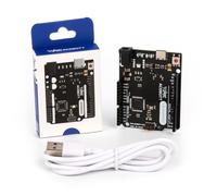 Leonardo R3 Board Atmega32u4 Carte de développement pour microcontrôleur Arduino, Leonardo avec câble USB de type C, kit de démarrage à monter soi-même, tension d'entrée 7-12 V, 16 MHz, 20 broches