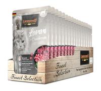 LEONARDO Sachets fraîcheurs [16x85g Agneau + Canneberges] | Nourriture Humide sans céréales pour Chats | Nourriture Humide complète en Sachet Individuel