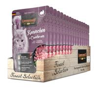 LEONARDO Sachets fraîcheurs sans céréales – Lapin et Canneberges – 16 x 85 g