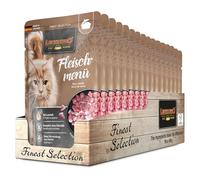 LEONARDO Sachets fraîcheurs [16x85g Menu Viande] | Nourriture Humide sans céréales pour Chats | Nourriture Humide complète en Sachet Individuel