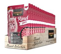 LEONARDO Sachets fraîcheurs [16x85g Pur bœuf] | Nourriture Humide sans céréales pour Chats | Nourriture Humide complète en Sachet Individuel