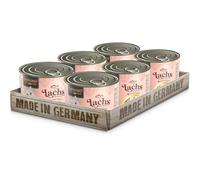 LEONARDO Saumon + Filet Extra | (6 x 200g) Nourriture Humide en boîte avec Extra Filet | sans céréales et avec Une teneur en Via