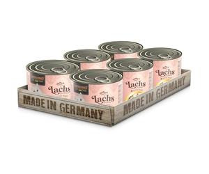 LEONARDO Saumon + Filet Extra | (6 x 200g) Nourriture Humide en boîte avec Extra Filet | sans céréales et avec Une teneur en Via