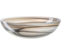 Leonardo Schale Alabastro, Schüssel, Dekoschale, Glas, Beige / Schwarz, Ø 21 cm, 026787