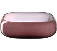 Leonardo Schale Milano, Dekoschale, Ablage, Kalk-Natron Glas, dunkelrot, 23 x 23 cm, 041659